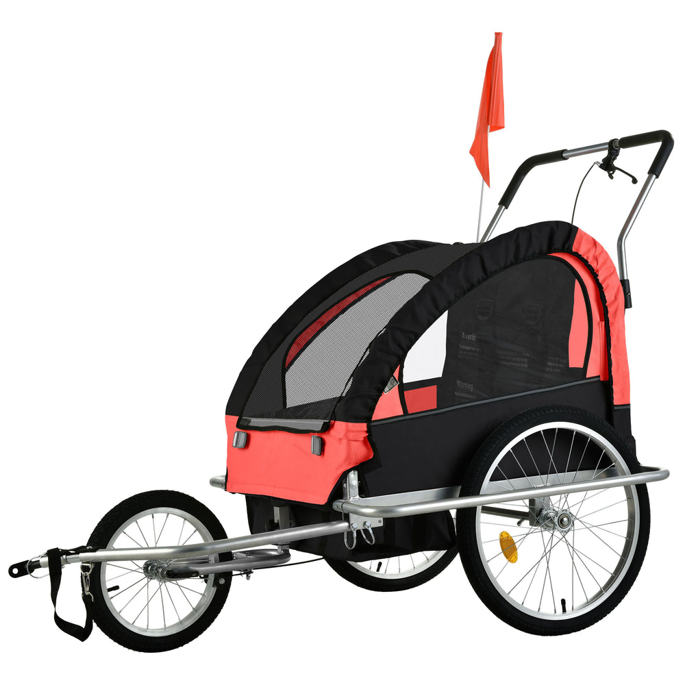 Bike trailer & jogger 2in1 red