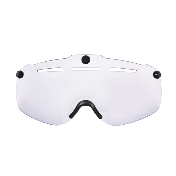 Velohelm Skatehelm mit Visier 58 - 61 cm schwarz