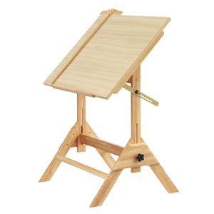 Zeichentisch verstellbar 90 x 60 x 75 - 96 cm natur