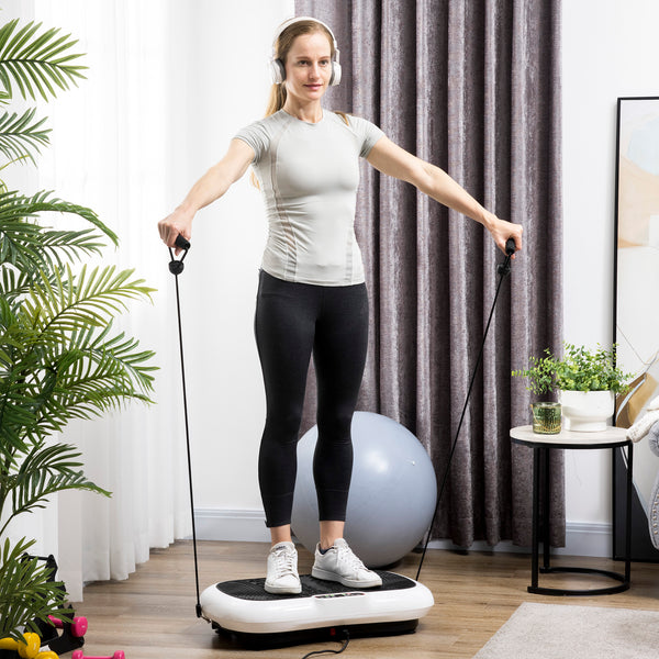Vibration plate with 2 fitness bands, 99 vibration levels