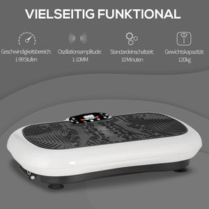 Vibration plate with 2 fitness bands, 99 vibration levels