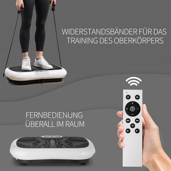 Vibration plate with 2 fitness bands, 99 vibration levels