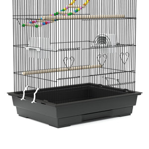 Vogelkäfig 47 x 36 x 100 cm schwarz