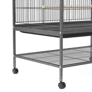 Vogelkäfig 79 x 52 x 135 cm schwarz