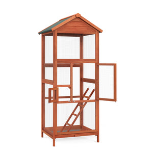 Vogelvoliere Holz 72 x 68 x 168 cm