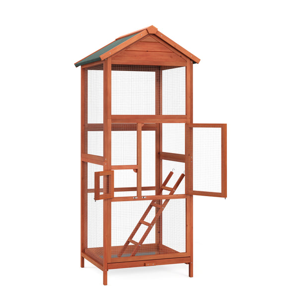 Vogelvoliere Holz 72 x 68 x 168 cm