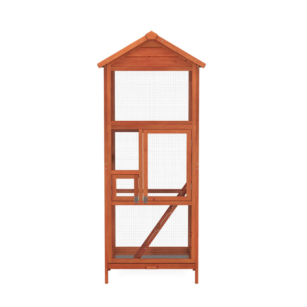 Vogelvoliere Holz 72 x 68 x 168 cm