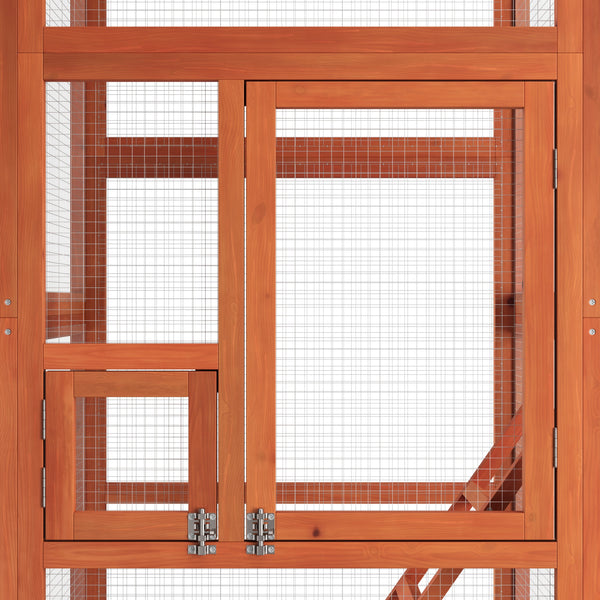 Vogelvoliere Holz 72 x 68 x 168 cm