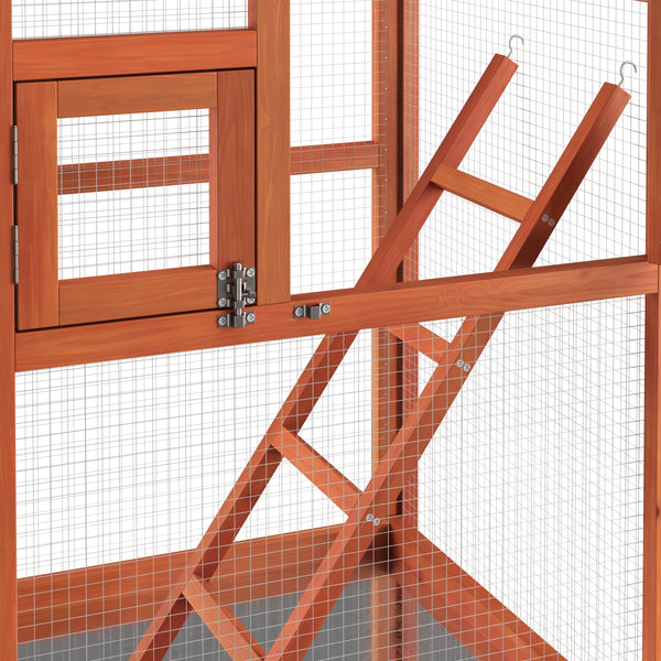 Vogelvoliere Holz 72 x 68 x 168 cm