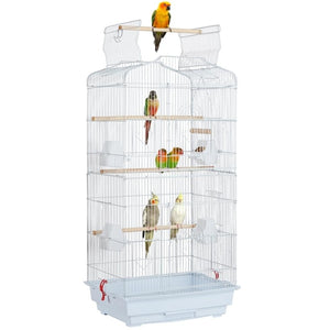 Voliere Vogelvoliere Vogelkäfig Weiss