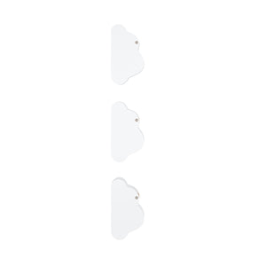Wandregal Kinderzimmer DREAMYCLOUD 3er Set weiss/natur
