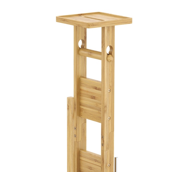 WC-Garnitur stehend Bambus natur/schwarz