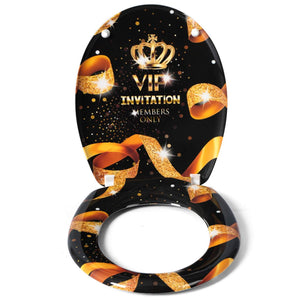 WC-Sitz Duroplast mit Absenkautomatik gold VIP
