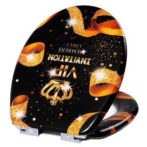 WC-Sitz Duroplast mit Absenkautomatik gold VIP