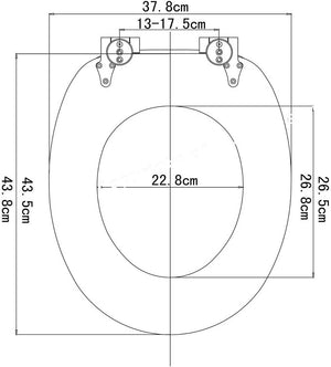 WC-Sitz MDF mit Absenkautomatik Softclose Scharnier Buche