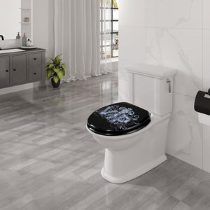 WC-Sitz Toilettensitz mit Absenkautomatik MDF Holzkern Softclose Scharnier