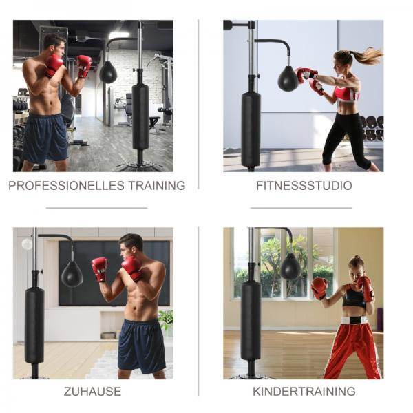 Boxstand Punchingball Boxset 160-230cm höhenverstellbar freistehend