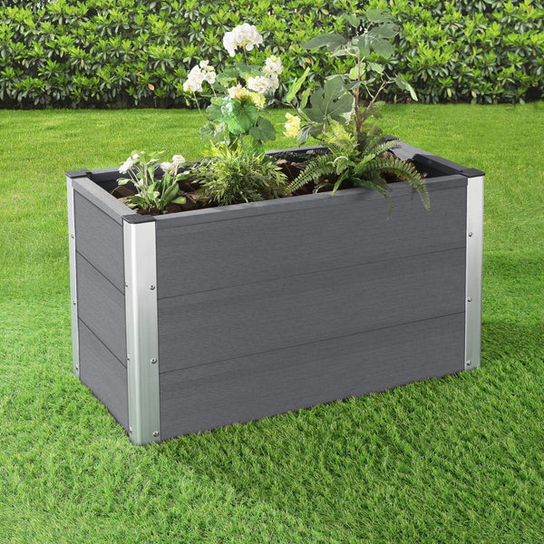 WPC Hochbeet Esens 100x50x50cm Grau