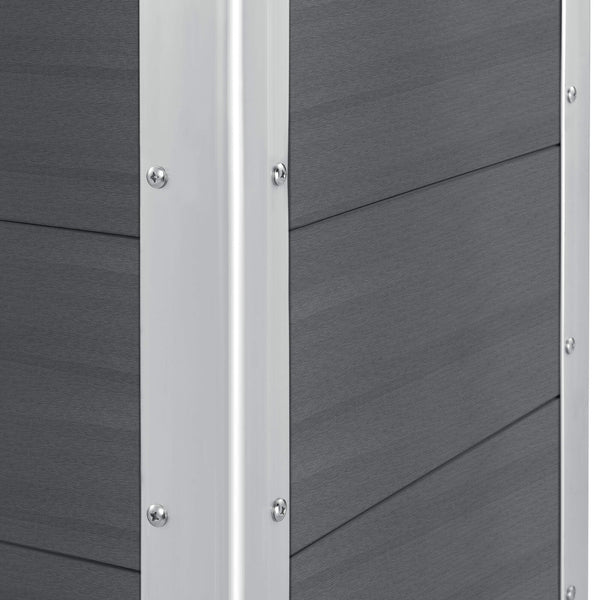WPC Hochbeet Esens 100x50x50cm Grau