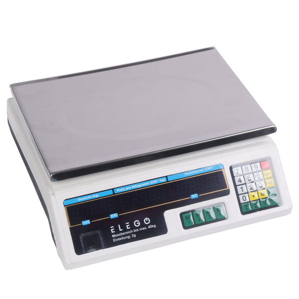 Digital scale with price display 40 kg / 2 g