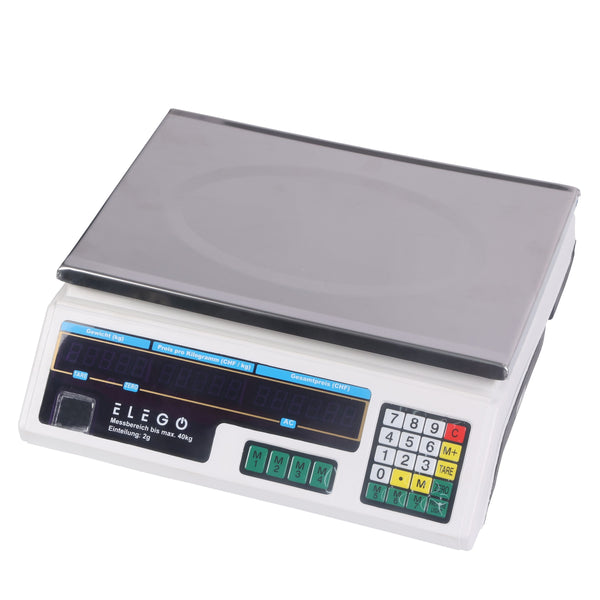 Digital scale with price display 40 kg / 2 g