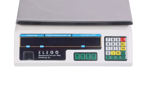 Digital scale with price display 40 kg / 2 g