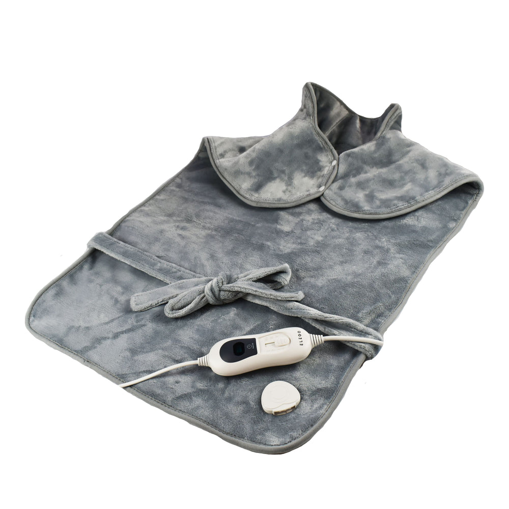 Coussin chauffant pour le dos et la nuque, 90 x 60 cm, gris