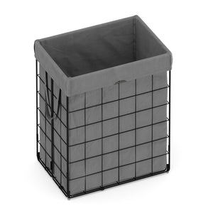 Wäschekorb Metall 1 Fach 90L grau
