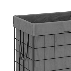 Wäschekorb Metall 1 Fach 90L grau
