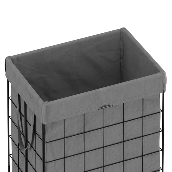 Wäschekorb Metall 1 Fach 90L grau