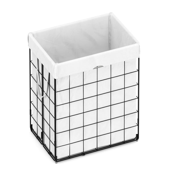 Wäschekorb Metall 1 Fach 90L weiss
