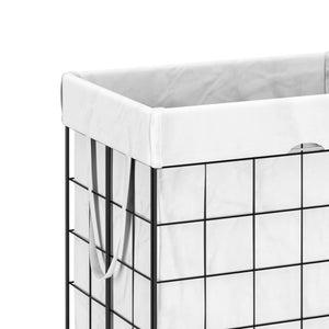 Wäschekorb Metall 1 Fach 90L weiss