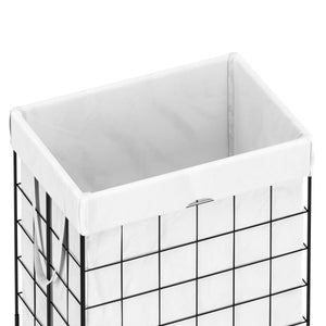 Wäschekorb Metall 1 Fach 90L weiss