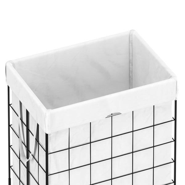 Wäschekorb Metall 1 Fach 90L weiss