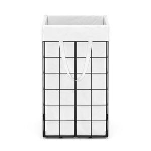 Wäschekorb Metall 1 Fach 90L weiss