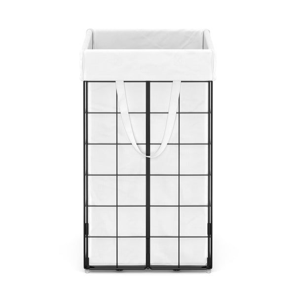 Wäschekorb Metall 1 Fach 90L weiss