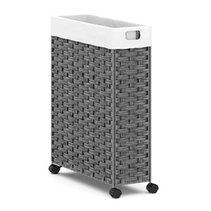 Wäschekorb Rattan 1 Fach 66L grau