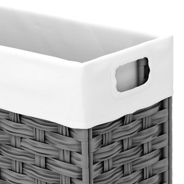 Wäschekorb Rattan 1 Fach 66L grau