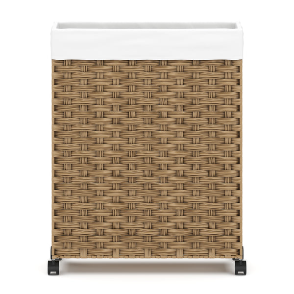 Wäschekorb Rattan 1 Fach 66L braun