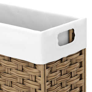 Wäschekorb Rattan 1 Fach 66L braun