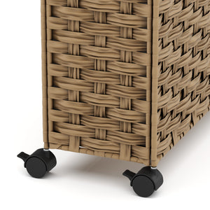 Wäschekorb Rattan 1 Fach 66L braun