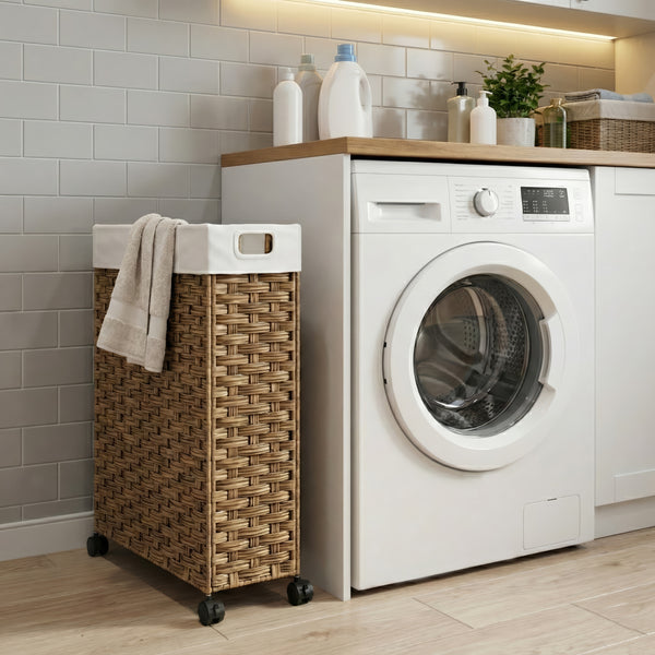 Wäschekorb Rattan 1 Fach 66L braun