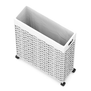 Wäschekorb Rattan 1 Fach 66L weiss