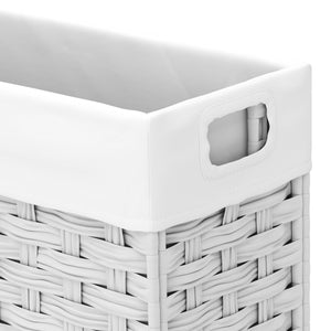 Wäschekorb Rattan 1 Fach 66L weiss