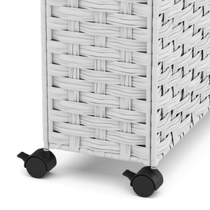 Wäschekorb Rattan 1 Fach 66L weiss
