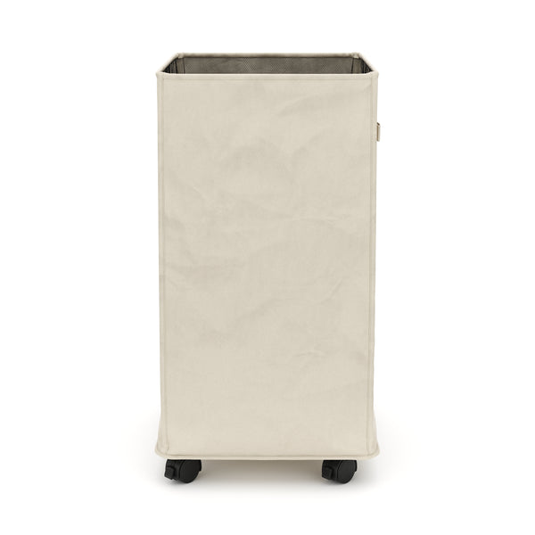 Wäschekorb auf Rollen 83L beige