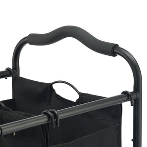Wäschesammler 3 Fächer 138L schwarz