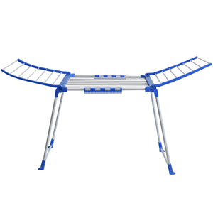 Wäscheständer klappbar weiss/blau
