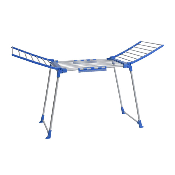 Wäscheständer klappbar weiss/blau
