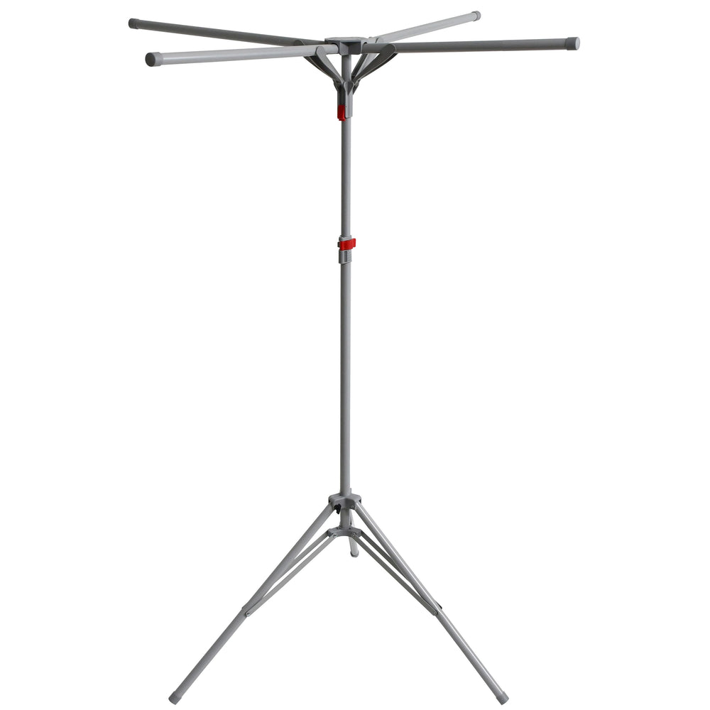 Mobile clothes drying rack, grey